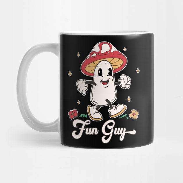 Vintage Fungi Fun Guy Funny Toadstool Pun by FloraLi